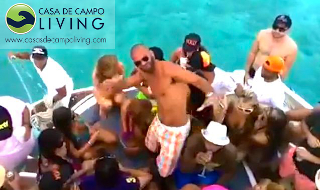 Partying with Amaury Nolasco at the Sábado Santo Praia