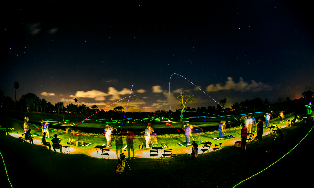Night Golf is on Tonight at the Teeth of the Dog Driving Range!