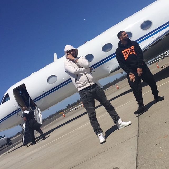 French Montana and Drake at the Airport