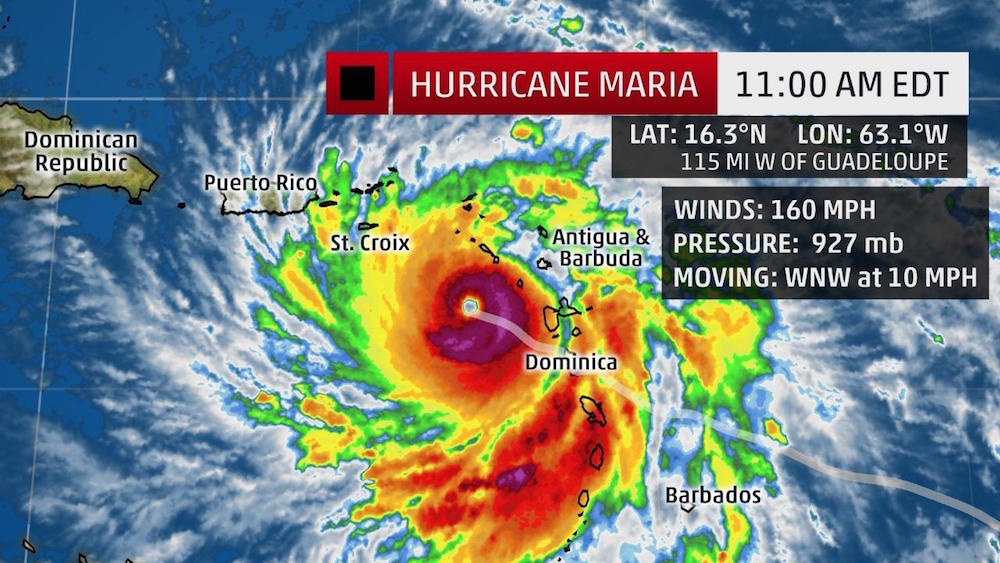 Hurricane Maria Hurricane Watch issued for Dominican Republic